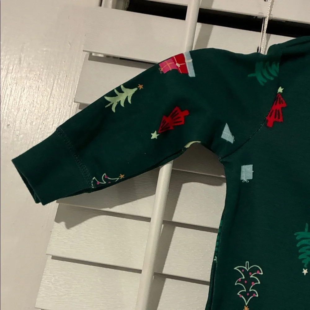 Carter's Green Footie with Red and White Accents